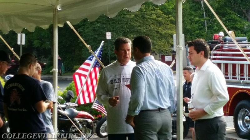 Bob Kelly, Fox 29 Philly doing a meet and great with the folks who came out for breakfast.