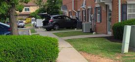 Car into the gas meters/line at 555 2nd Avenue Building "C"